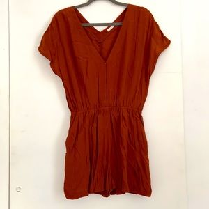 Romper with pockets.